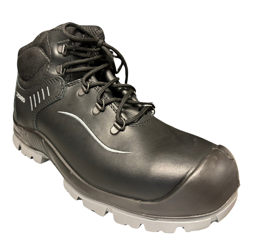 [102-000548-1236] LEOPARD 012480 S3 met overneus, hoge veiligheidsschoen, alu neus, text zool+gel, gesloten tong, TPU/PU zool (OP) (1236)