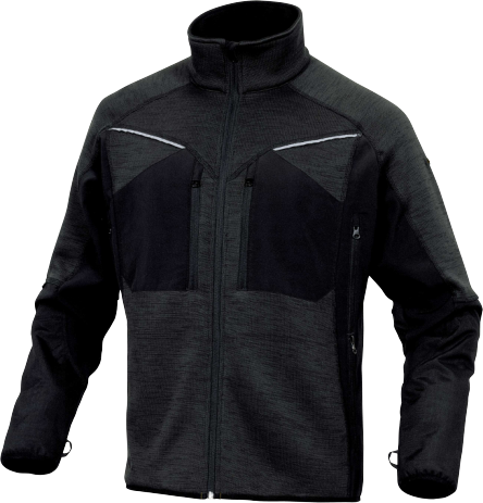  DP NAGOYA sportsweater, grijs, 96% softshell, polyester en 4% elasthaan, maat  L