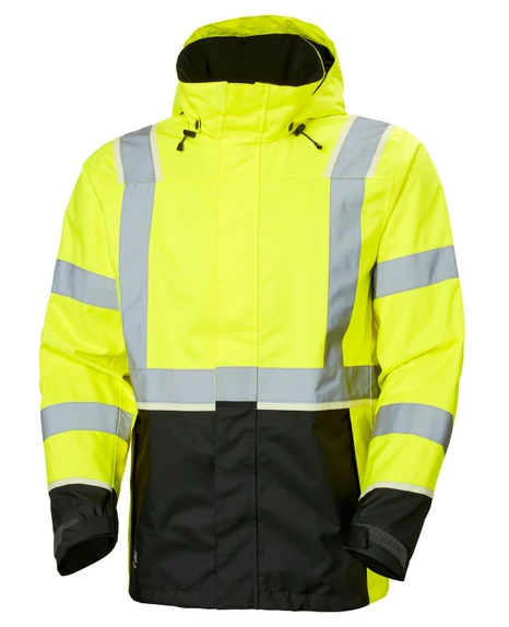 *HH 71185_369, UC-ME SHELL JACKET, HI VIS YELLOW/EBONY