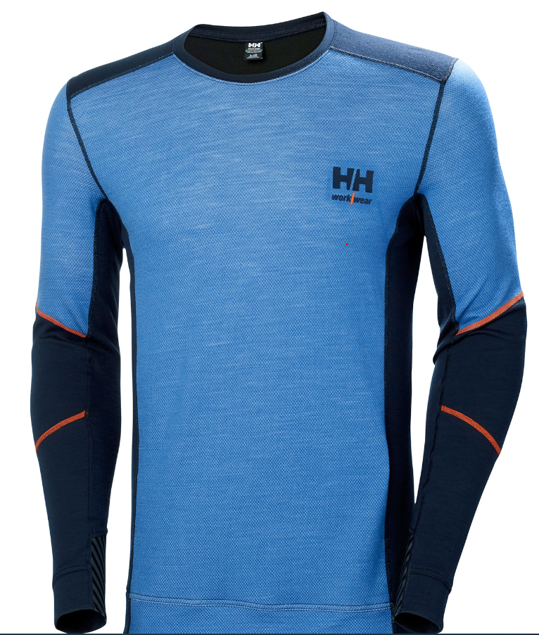 HELLY HANSEN 75106_595, HH LIFA MERINO CREWNECK, NAVY/STONE BLUE