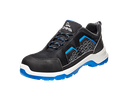 EMMA Crossforce Fly Low D S3 ESD lage veiligheidsschoen , Carbon neus, PU-zool, zwart/blauw, R-Pet veters