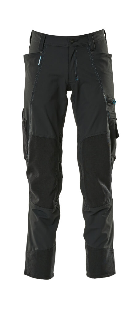 [103-000772-7642] MASCOT® ADVANCED 17179-311-09 zwart Broek met kniezakken  92% polyamide/8% elastaan 235 g/m² (76C42)