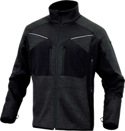 [999-301844-05]  DP NAGOYA sportsweater, grijs, 96% softshell, polyester en 4% elasthaan, maat  L